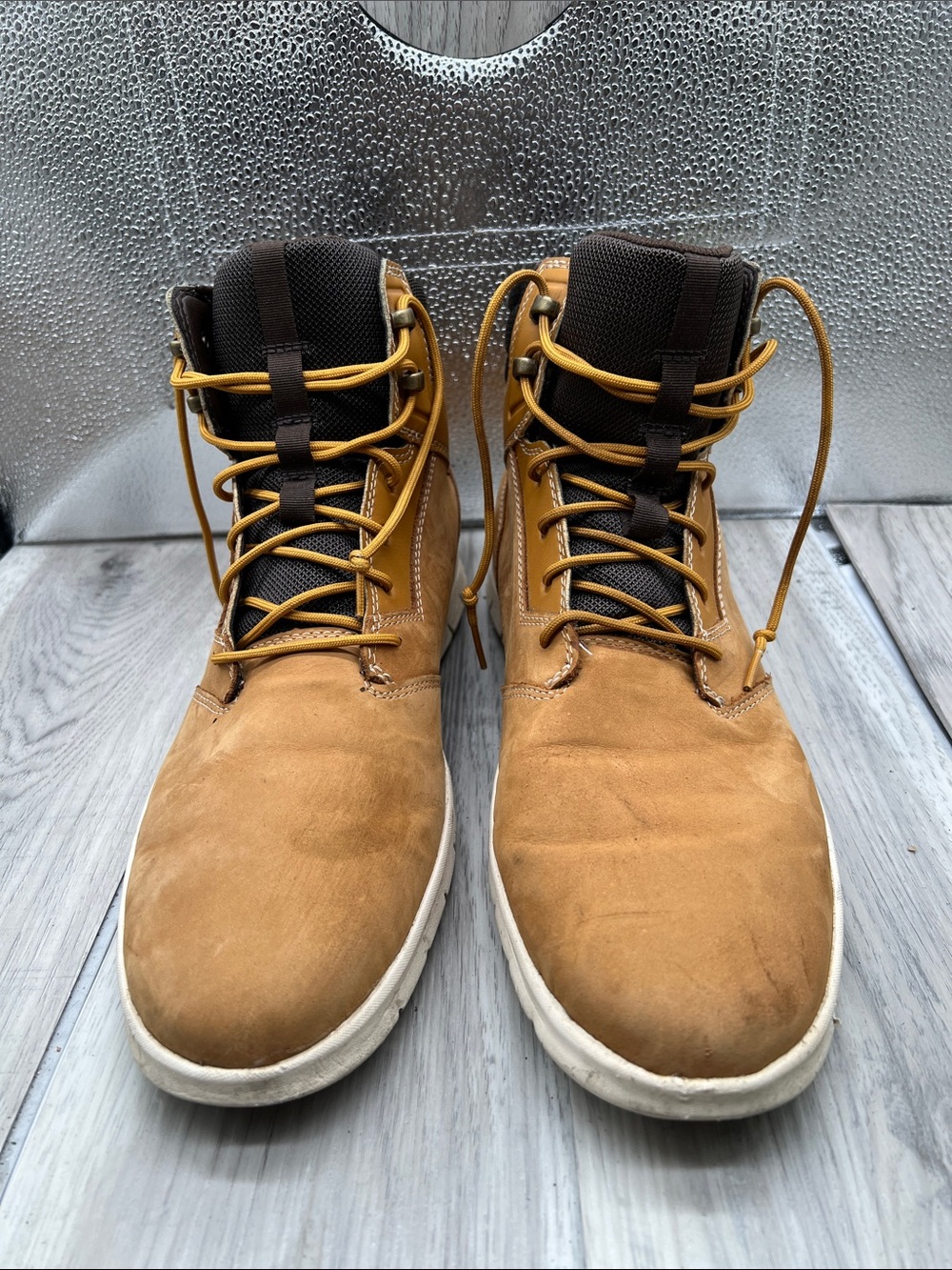 Timberland Hoverlite Mens 13 Sneaker Chukka Boot Mid Lightweight Wheat Leather